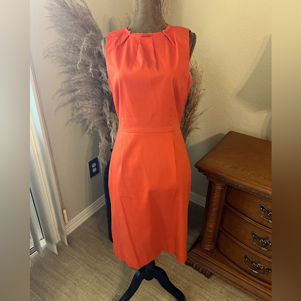 Smock Neck Sheath Dress